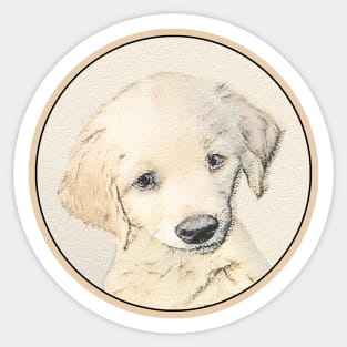 Golden Retriever Puppy Sticker